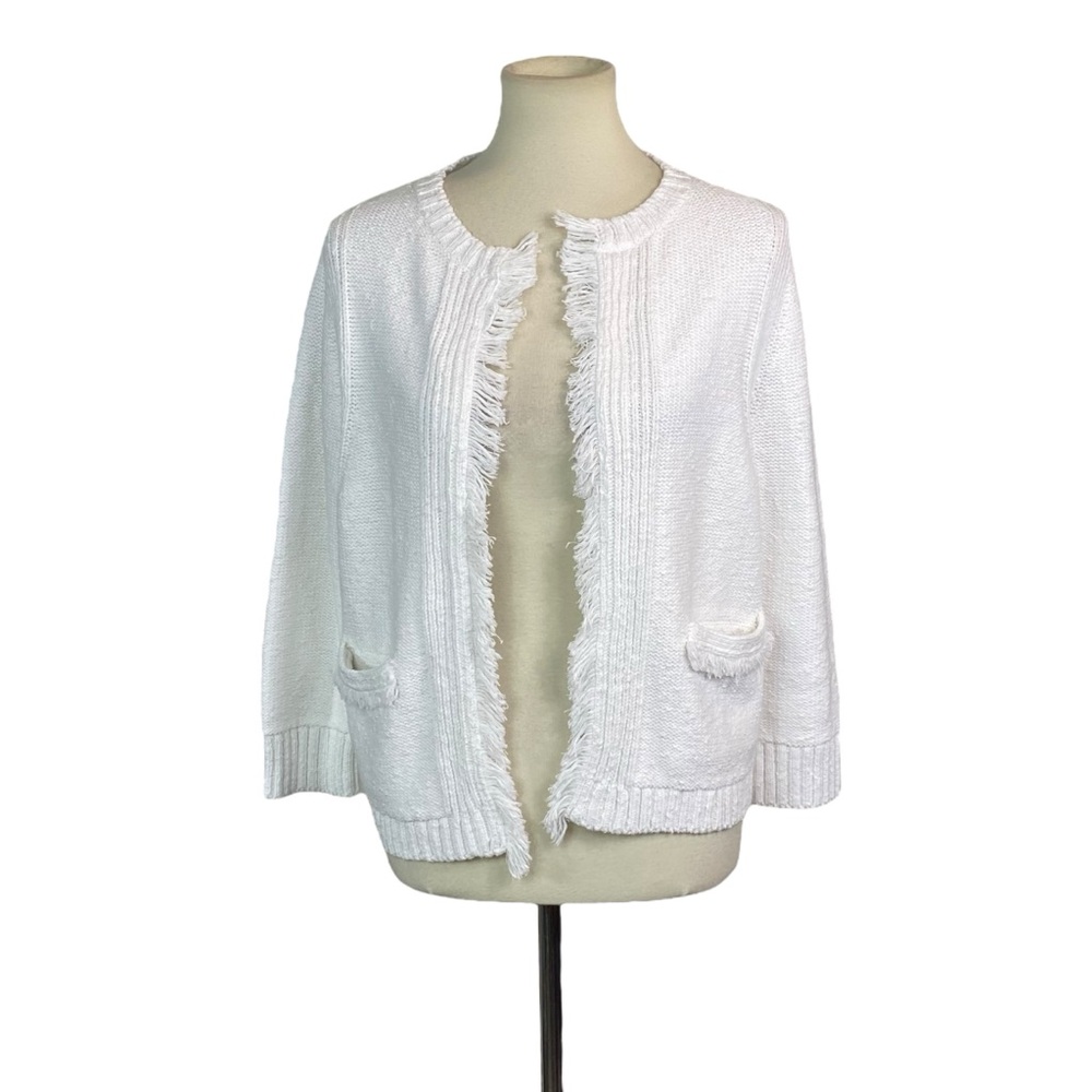 Woman’s Lands End open front sweater cardigan size M (10-12)